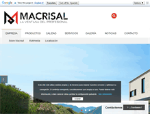 Tablet Screenshot of macrisal.com